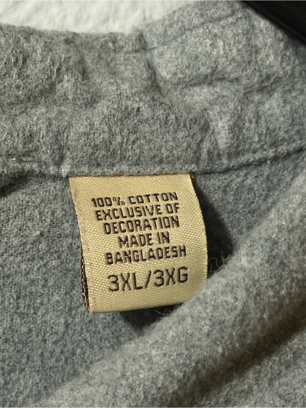 Timberland Classic Gray Thick Flannel Size 3XL - Picture 4 of 13